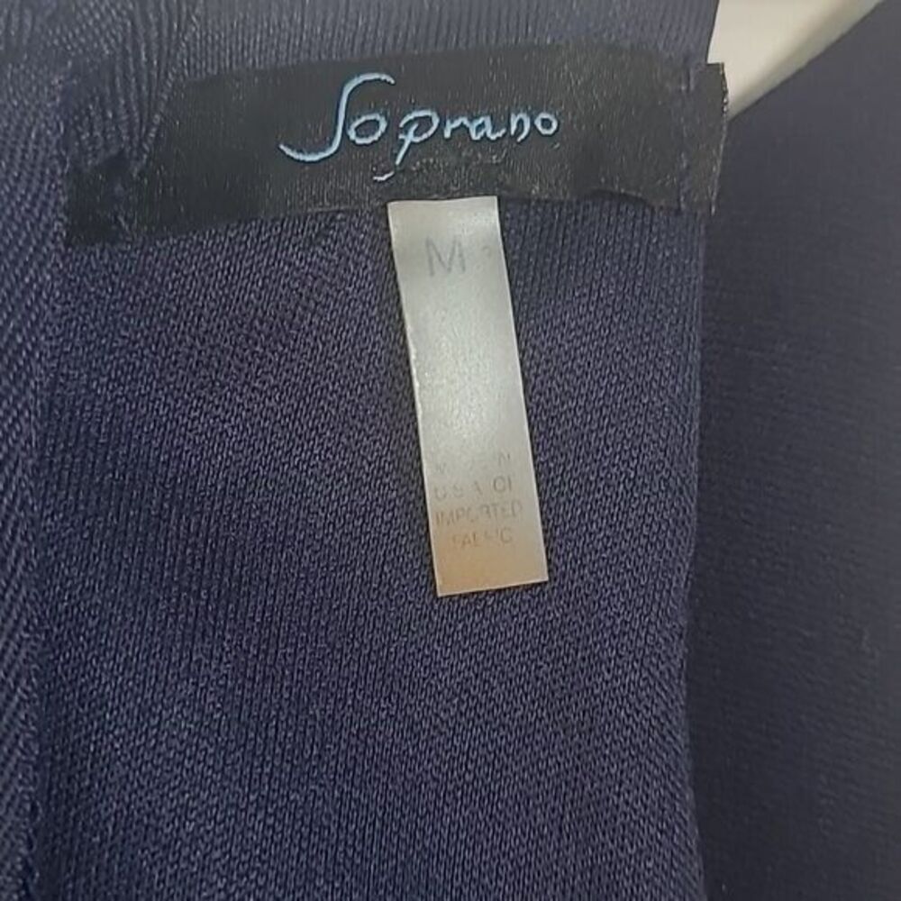 Soprano Womens Blue Sleeveless Cut Out Halter Dress Size Medium - Picture 7 of 11